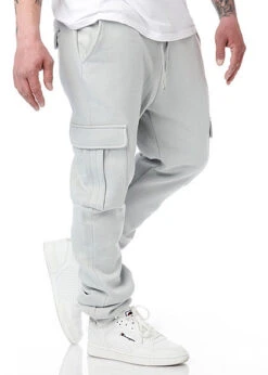 Urban Classics Herren Hose Jogging Cargohose Lightasphalt Hell Grau -Stilreich Geschäft 22031004 2