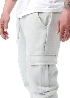 Urban Classics Herren Hose Jogging Cargohose Lightasphalt Hell Grau -Stilreich Geschäft 22031004 4