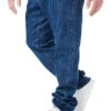 Urban Classics Herren Jeans Hose Mit 4-Pockets Mid Indigo Washed Blau