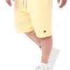 Indicode Herren Sweat Shorts 3-Pockets Slim Fit Tunnelzug Pale Banana Gelb