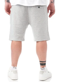 Indicode Herren Sweat Shorts 3-Pockets Slim Fit Tunnelzug Hell Grau Melange -Stilreich Geschäft 22040726 2