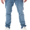 Indicode Herren Basic Jeans Hose Mit 5-Pockets Regular Fit Mid Bleach Denim Blau