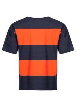 Champion Herren T-Shirt Colorblock Und Logo Navy Blau Rot -Stilreich Geschäft 22040804 2