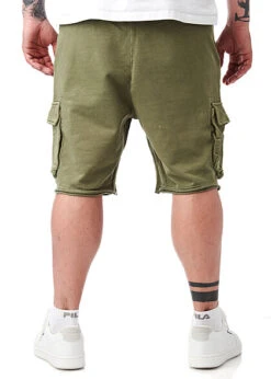 ONLY & SONS Herren Cargo Sweat Shorts 4-Pockets Tunnelzug Oliv Grün -Stilreich Geschäft 22050202 2