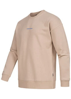 Only & Sons Herren Sweater Pullover Mit QUEENS Backprint Silver Lining Beige -Stilreich Geschäft 22050276 2