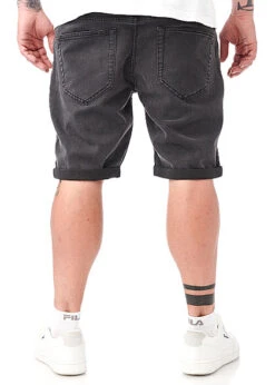 Only & Sons Herren Jeans Shorts Mit 5-Pockets Und Beinumschlag Washed Schwarz -Stilreich Geschäft 22050312 2