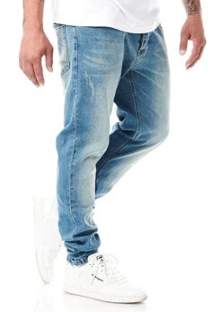 Seventyseven Lifestyle Herren Jeans Hose Mit 5-Pockets Washed Look Dunkel Blau -Stilreich Geschäft 22057293 2