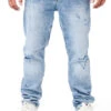 ONLY & SONS Herren Jeans Hose Destroyed Look Und Washed Look 5-Pockets Blau Denim