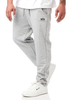 Stilreich Geschäft 36 Alpha Industries Herren Basic Jogginghose Mit Logo Print Heather Grau
