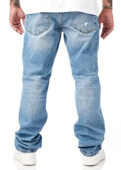 ONLY & SONS Herren NOOS Jeans Hose Mit 5-Pockets Destroyed Look Hell Blau Denim -Stilreich Geschäft 22080205 2