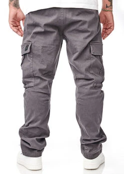 Indicode Herren Cargo Jeans Hose 6-Pockets Dunkel Grau -Stilreich Geschäft 22090323 2