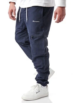 Champion Herren Joggingshose Mit Gummibund Und Zip-Pocket Navy Blau -Stilreich Geschäft 22090436 3
