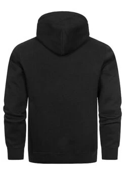 Champion Herren Hoodie Mit Kängurutasche Und Logo Print Schwarz Weiss -Stilreich Geschäft 22090444 2