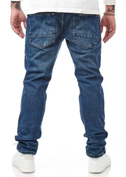 Indicode Herren Jeans Hose Mit 5-Pockets Retro Navy Blau -Stilreich Geschäft 22100121 2