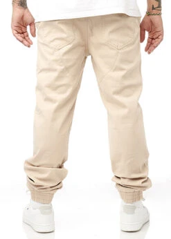 Seventyseven Lifestyle Herren Jeans Hose 4-Pockets Kordelzug Sand Beige -Stilreich Geschäft 22107323 2