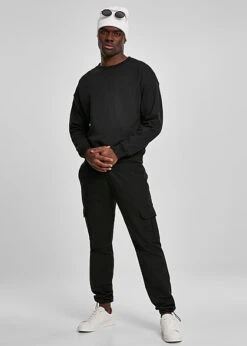 Urban Classics Herren Cargo Hose Mit Tunnelzug Und 6-Pockets Schwarz -Stilreich Geschäft 23010086 3