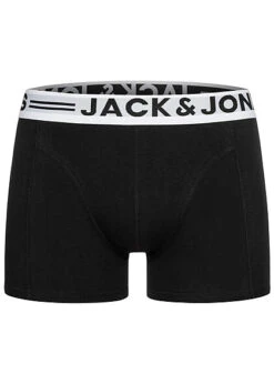 Jack & Jones Jack And Jones Herren NOOS 3-Pack Boxershorts Mit Logo Print Hell Grau Schwarz Weiss -Stilreich Geschäft 23030140 2