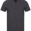 Jack & Jones Jack And Jones Herren NOOS T-Shirt Mit Knopfleiste Schwarz