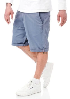 Jack & Jones Jack And Jones Herren Slim Fit Chino Shorts 4-Pockets Flint Stone Blau