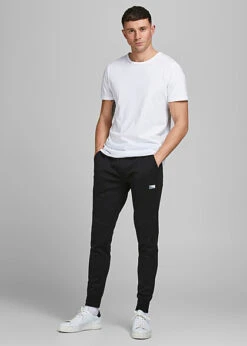 Jack & Jones Jack And Jones Herren NOOS Jogginghose Mit Gummibund Und Tunnelzug 2-Pockets Schwarz -Stilreich Geschäft 23030183 2