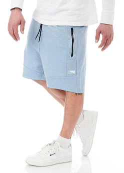 Jack & Jones Jack And Jones Herren Sweat Shorts Mit Zip-Tasche Und Tunnelzug Spring Hell Blau