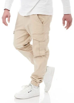 Jack & Jones Jack And Jones Herren Slim Fit Cargo Hose Mit 6-Pockets Oxford Tan Beige