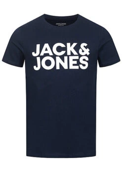 Jack & Jones Jack And Jones Herren NOOS 3-Pack T-Shirt Mit Logo Print 1x Schwarz 1x Navy 1x Weiss -Stilreich Geschäft 23030197 2