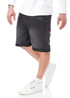 ONLY & SONS Herren NOOS Jeans Shorts Mit 5-Pockets Schwarz Denim