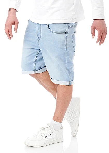 ONLY & SONS Herren NOOS Jeans Shorts Mit 5-Pockets Washed Hell Blau Denim 1 ONLY & SONS Herren NOOS Jeans Shorts Mit 5-Pockets Washed Hell Blau Denim