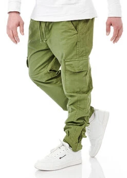 Stilreich Geschäft 48 Urban Classics Herren Cargo Jogginghose Mit Tunnelzug Oliv Grün