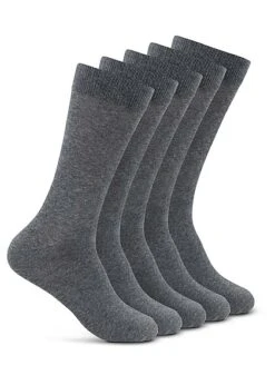 Jack & Jones Jack And Jones Herren NOOS 5-Pack Basic Socken Dunkel Grau Melange
