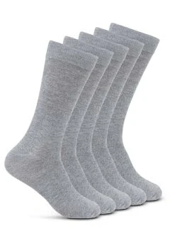 Jack & Jones Jack And Jones Herren NOOS 5-Pack Basic Socken Hell Grau Melange