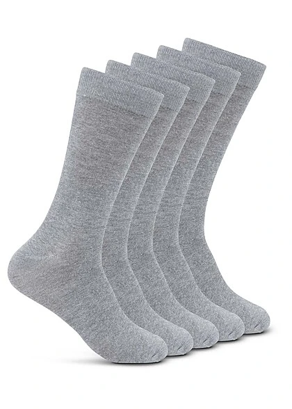 Jack & Jones Jack And Jones Herren NOOS 5-Pack Basic Socken Hell Grau Melange 2 Jack & Jones Jack And Jones Herren NOOS 5-Pack Basic Socken Hell Grau Melange -Stilreich Geschäft 23030305
