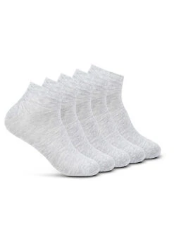 Jack & Jones Jack And Jones Herren NOOS 5-Pack Basic Sneaker Socken Hell Grau Melange