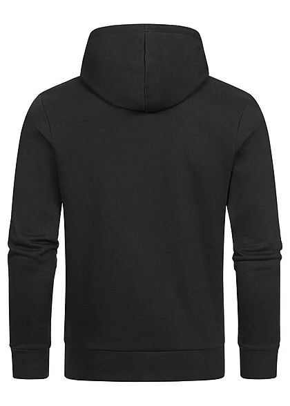 Jack & Jones Jack And Jones Herren Hoodie Kapuzenpullover Mit Logo Print Schwarz 3 Jack & Jones Jack And Jones Herren Hoodie Kapuzenpullover Mit Logo Print Schwarz – Bild 3