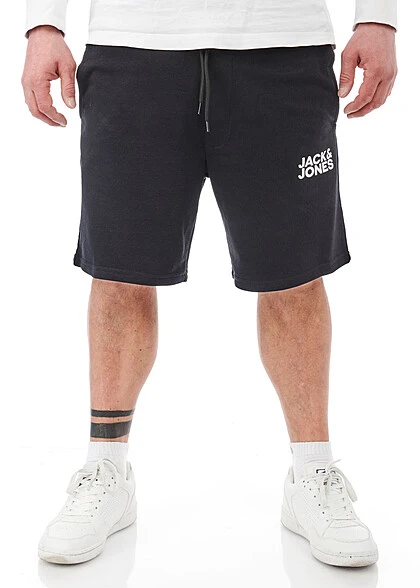 Jack & Jones Jack And Jones Herren Shorts Kurze Hose Mit Logo Print Und 2-Pockets Schwarz 2 Jack & Jones Jack And Jones Herren Shorts Kurze Hose Mit Logo Print Und 2-Pockets Schwarz – Bild 2