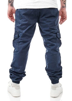 Urban Classics Herren Twill Cargo Jogginghose Midnight Navy Blau -Stilreich Geschäft 23040023 2