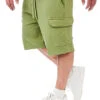 Urban Classics Herren Organic Cargo Sweat Shorts Olive