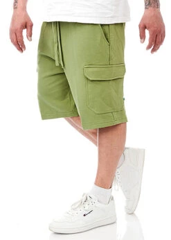 Urban Classics Herren Organic Cargo Sweat Shorts Olive