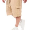 Urban Classics Herren Organic Cargo Sweat Shorts Union Beige