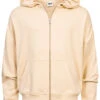 Urban Classics Herren 90's Zip-Hoodie Mit 2-Pockets Softseagrass Beige