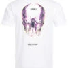 Seventyseven Lifestyle Herren T-Shirt Mit Melted Skull Print Weiss