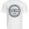 Jack & Jones Jack And Jones Herren NOOS T-Shirt Mit Rundhals Und Print Cloud Dancer Weiss