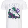 Mister Tee Herren T-Shirt Mit Rundhals Und Fresh Print Weiss