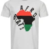 Mister Tee Herren T-Shirt Mit Rundhals Und Afro Beats Print Hell Asphalt Grau