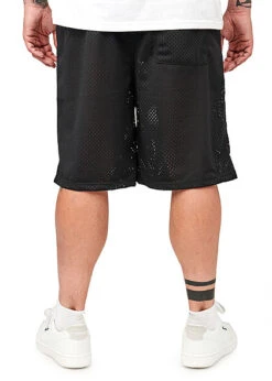 Seventyseven Lifestyle Herren Mesh Shorts Mit Tunnelzug Und 3-Pockets Schwarz -Stilreich Geschäft 23060062 2